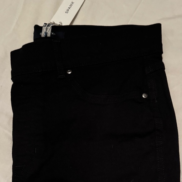 NWT Spanx Shape Original Everywhere Flare Jeans in Clean Black, Size Large Tall - Picture 7 of 12